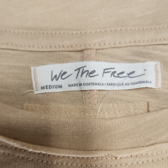 We The Free Other - #23...We The Free...NWT... Beige Casual Long Sleeve Top...Medium...Mens